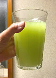 松葉を手作りドクダミサイダーとカルピスで割った健康松葉ジュース