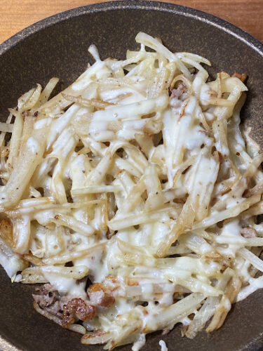 ご飯を炊くのが面倒な時のポテト料理。